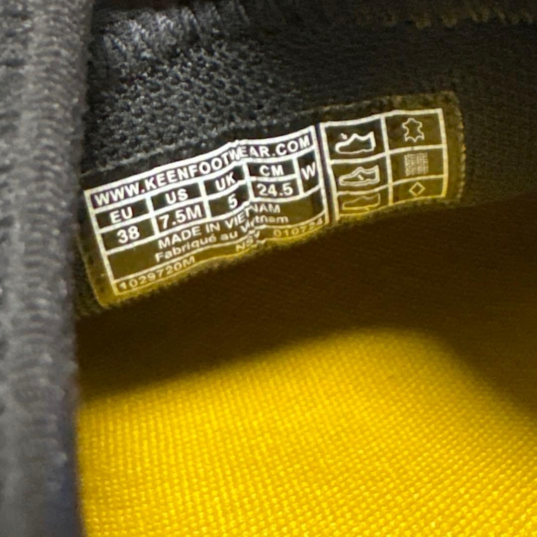 【未使用級】KEEN コックシューズ　24.5センチ　レザー　耐水