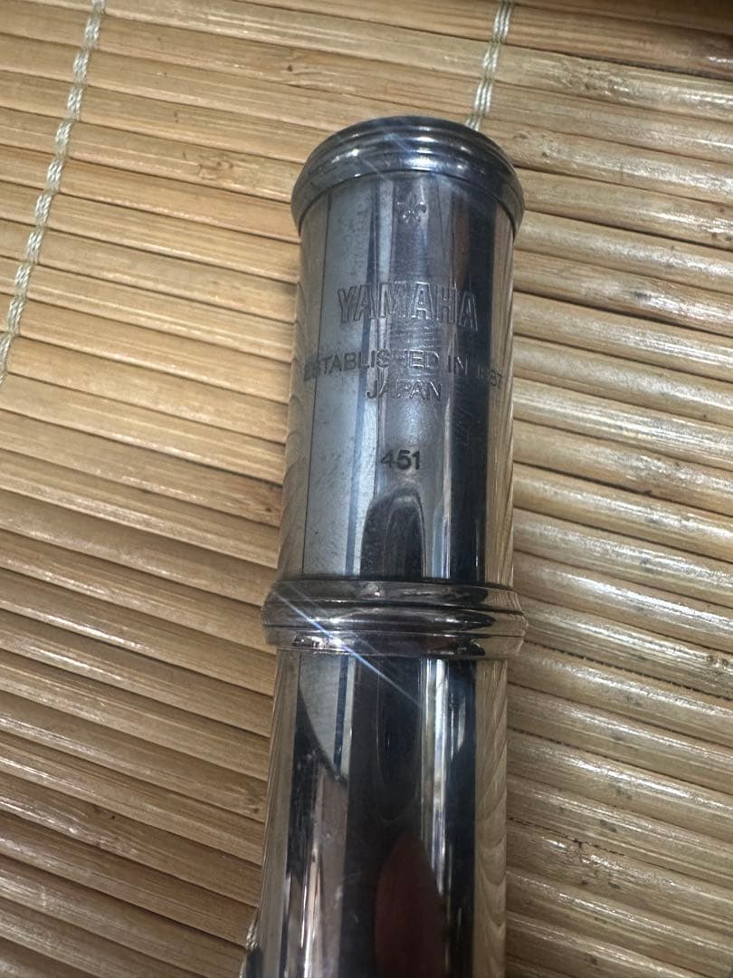 YAMAHA YFL-451 フルート本体 頭部管銀製 ケース付き