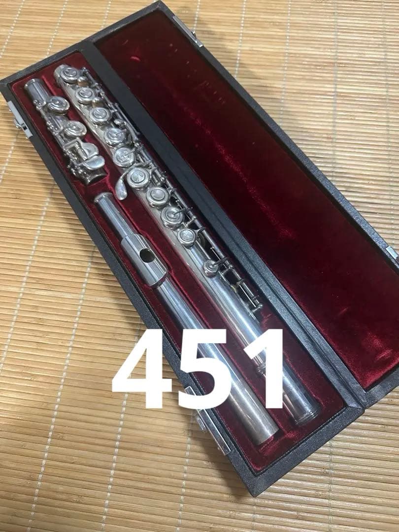 YAMAHA YFL-451 フルート本体 頭部管銀製 ケース付き