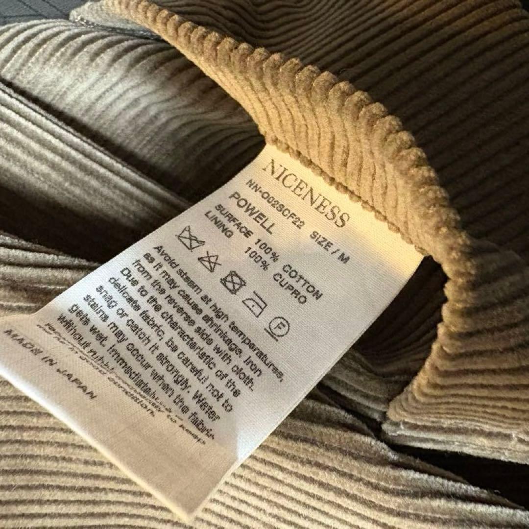 NICENESS POWELL ナイスネス コーデュロイ ジャケット M