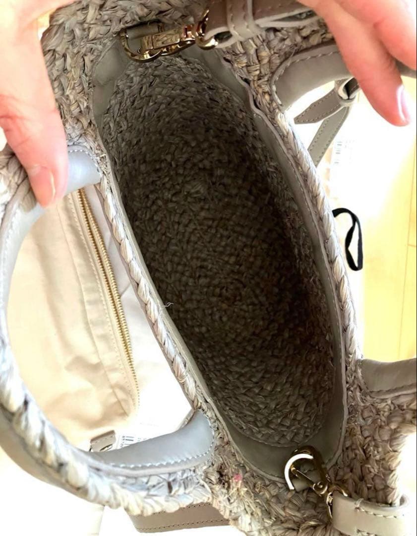 HELEN LAMINSKI 2way グレー かごバッグ