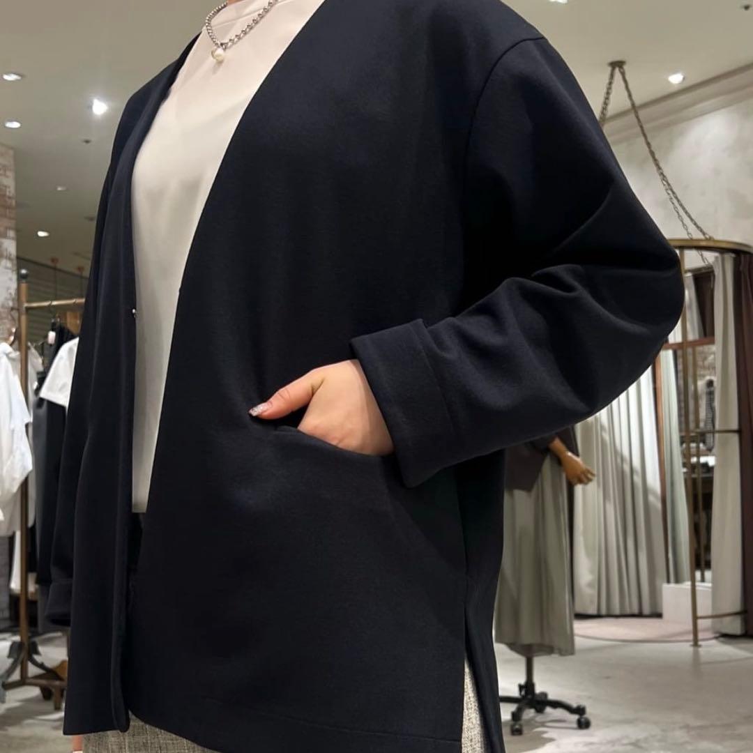 BEARDSLEY LIVETARTノーカラージャケット ブラック