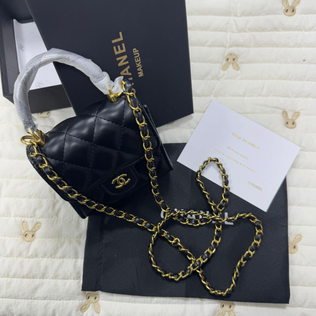 優雅 VIP顧客限定 ブラックレザーショルダーバッグ