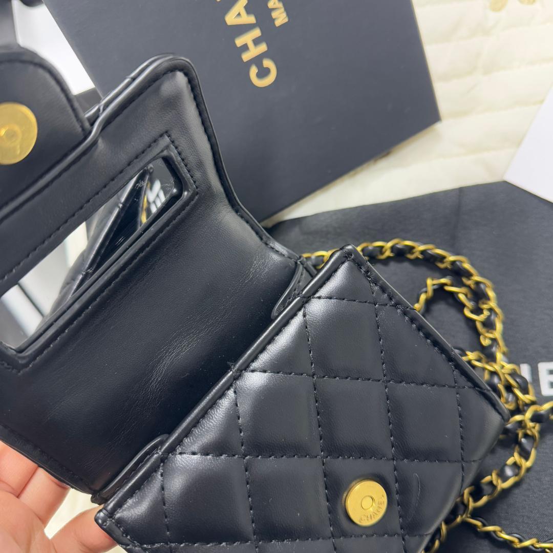 優雅 VIP顧客限定 ブラックレザーショルダーバッグ