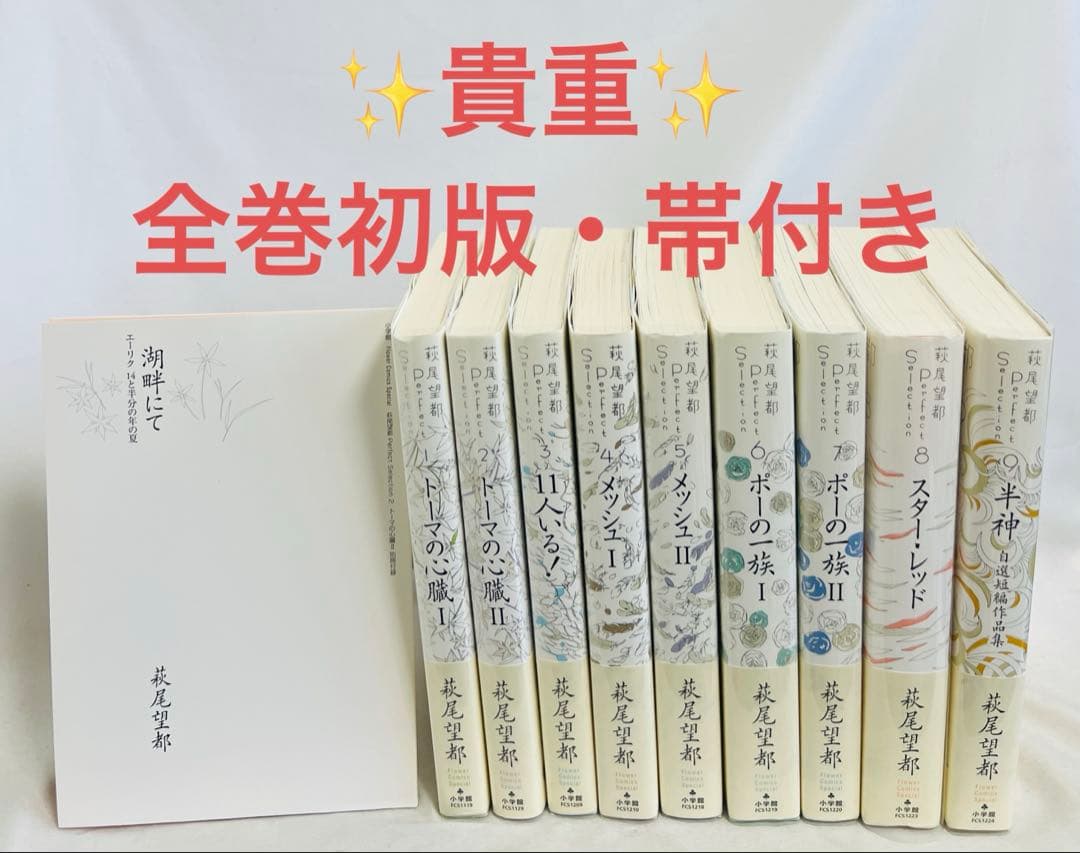 【貴重✨全巻初版・帯付き】萩尾望都　パーフェクトセレクション　全巻セット