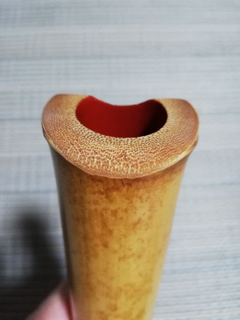 尺八本体 竹製 琴古流５孔、２印