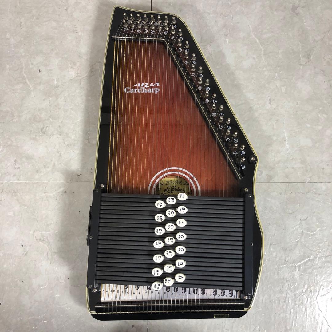 ARIA　AH-21E　弦楽器　コードハープ　専用ケース　ピックアップ搭載モデル