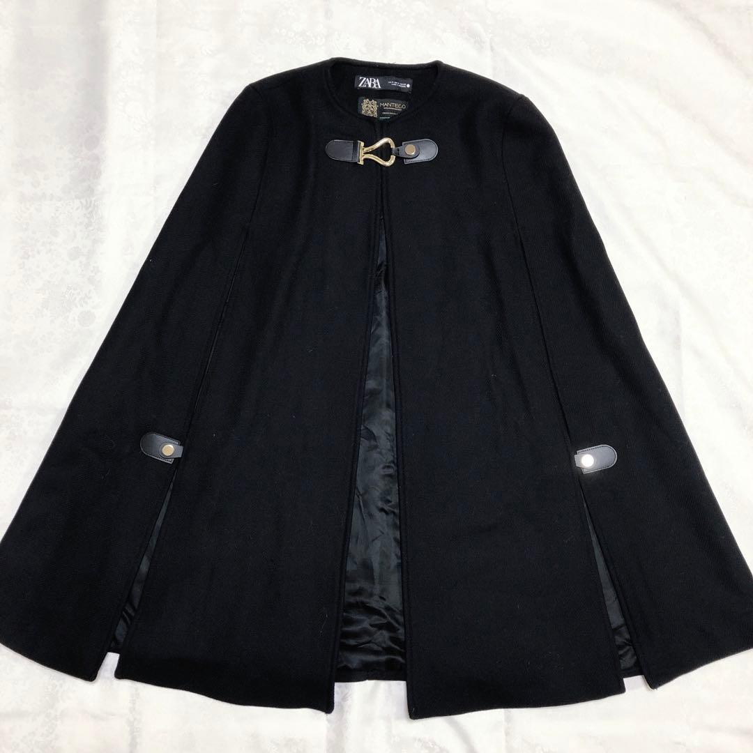 ZARA MANTECO ザラマンテコ　ケープ　ポンチョ　コート　金具　M