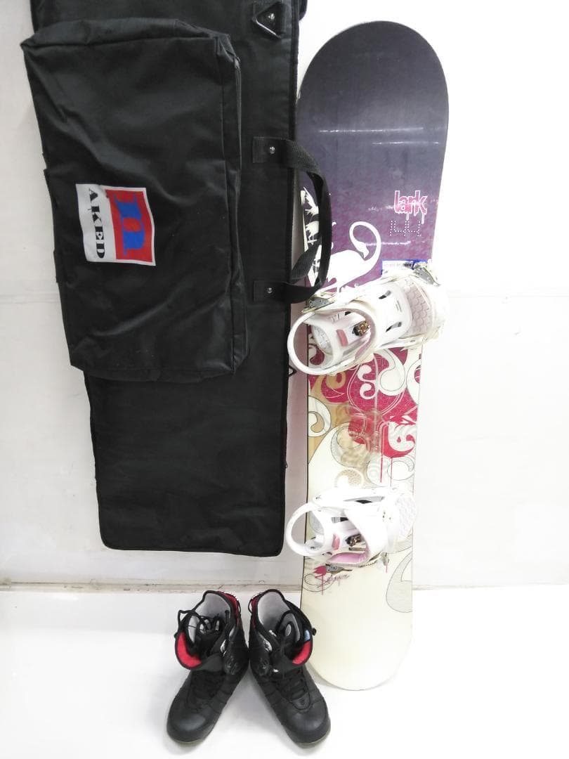 サロモン レディース スノーボード3点セット 144 + バートン ブーツ24