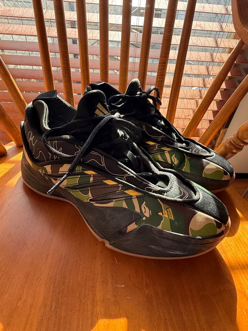 BAPE adidas DAME9カモフラージュ バスケットボールシューズ