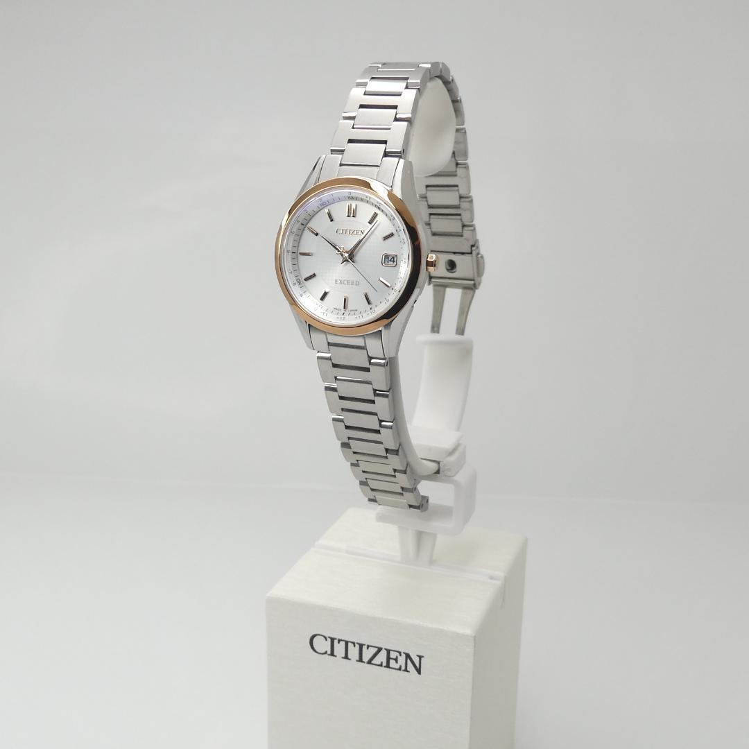 箱なし✴美品稼働品 エクシード 電波ソーラー チタン ダイレクトフライト 17㎝