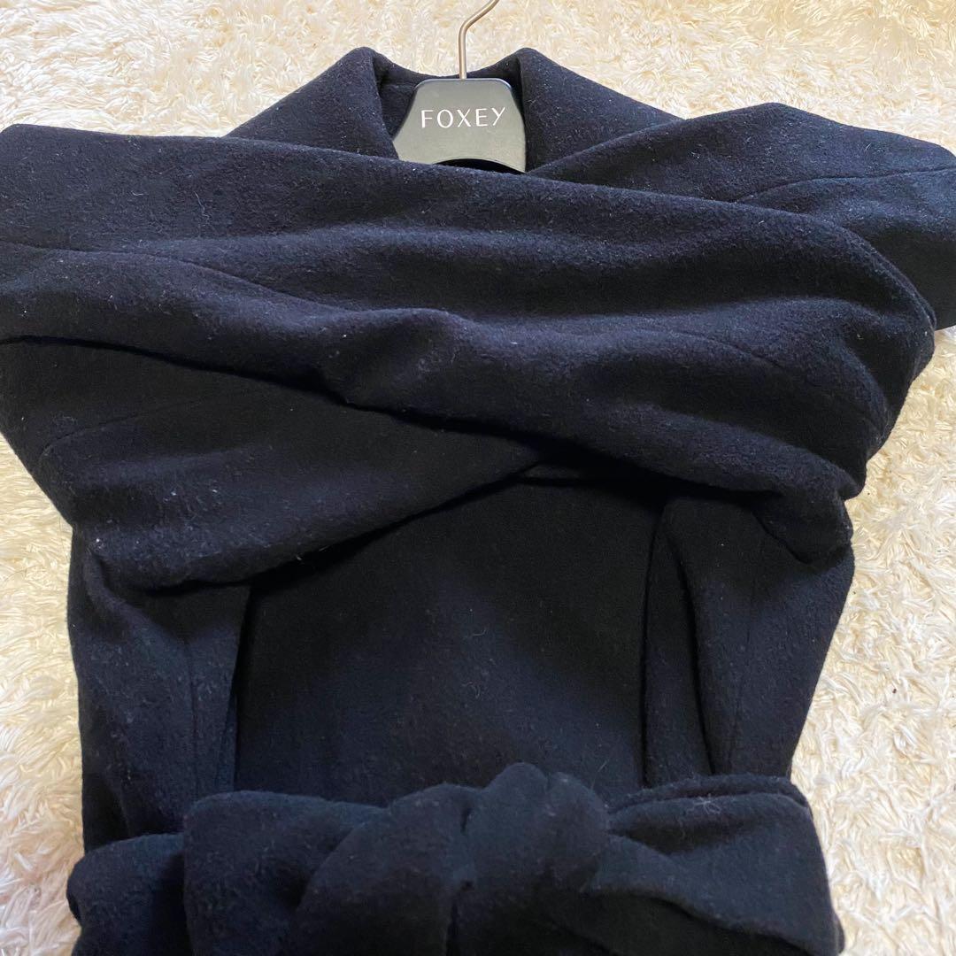 ローレンラルフローレン　ガウンコート　ロング　カシミヤ　ウール　リボンベルト