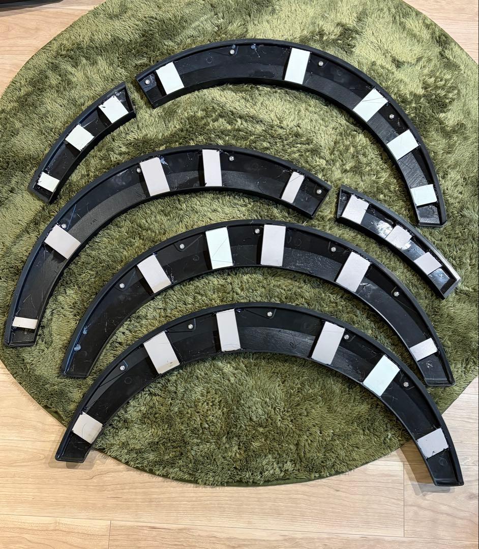 ハイエース オーバーフェンダー　マッドブラック 1-8型まで対応 20ｍｍワイド