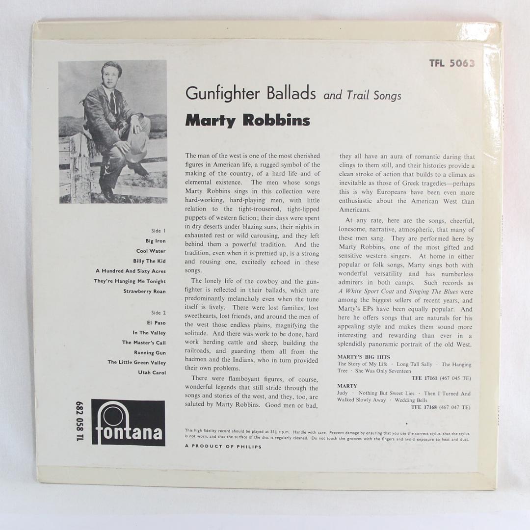 英LP Marty Robbins Gunfighter Ballads モノ