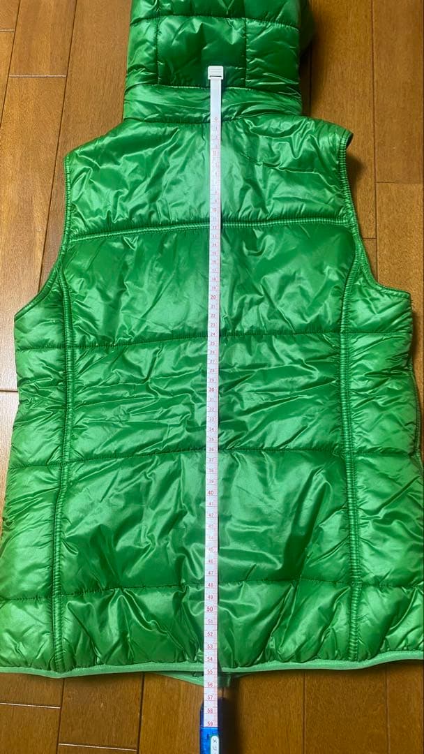 HYSTERIC GLAMOUR グリーン フード付きダウンベスト