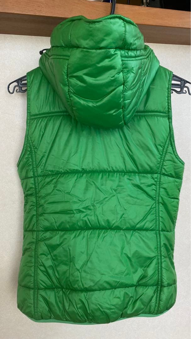 HYSTERIC GLAMOUR グリーン フード付きダウンベスト