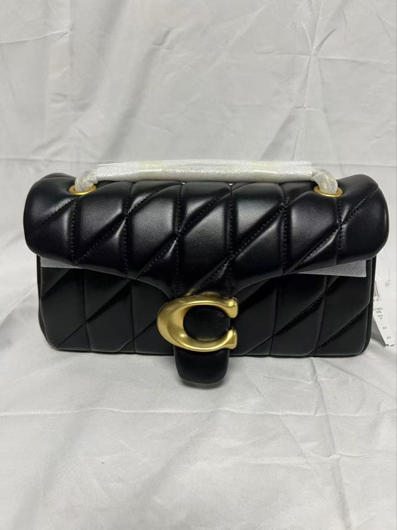 COACH コーチ タビー ショルダーバッグ キルティング ブラック CP150