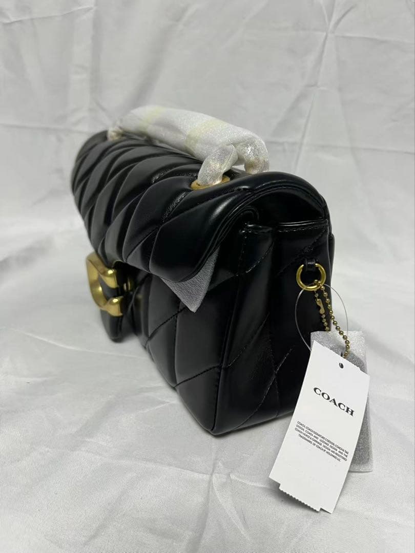 COACH コーチ タビー ショルダーバッグ キルティング ブラック CP150