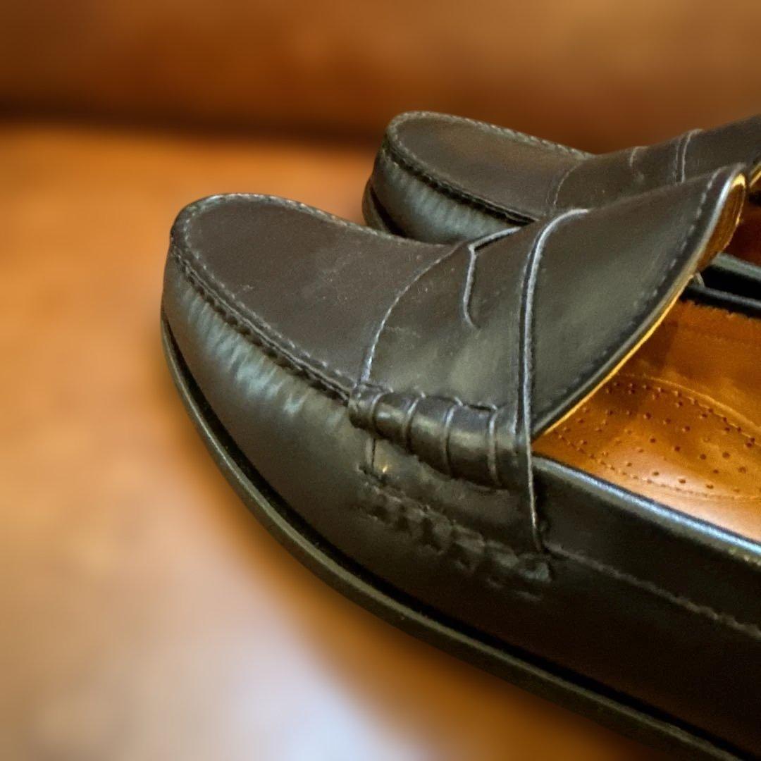 ランコート　ピンチペニーローファーBLACKカーフ　size 8hD 新品未使用