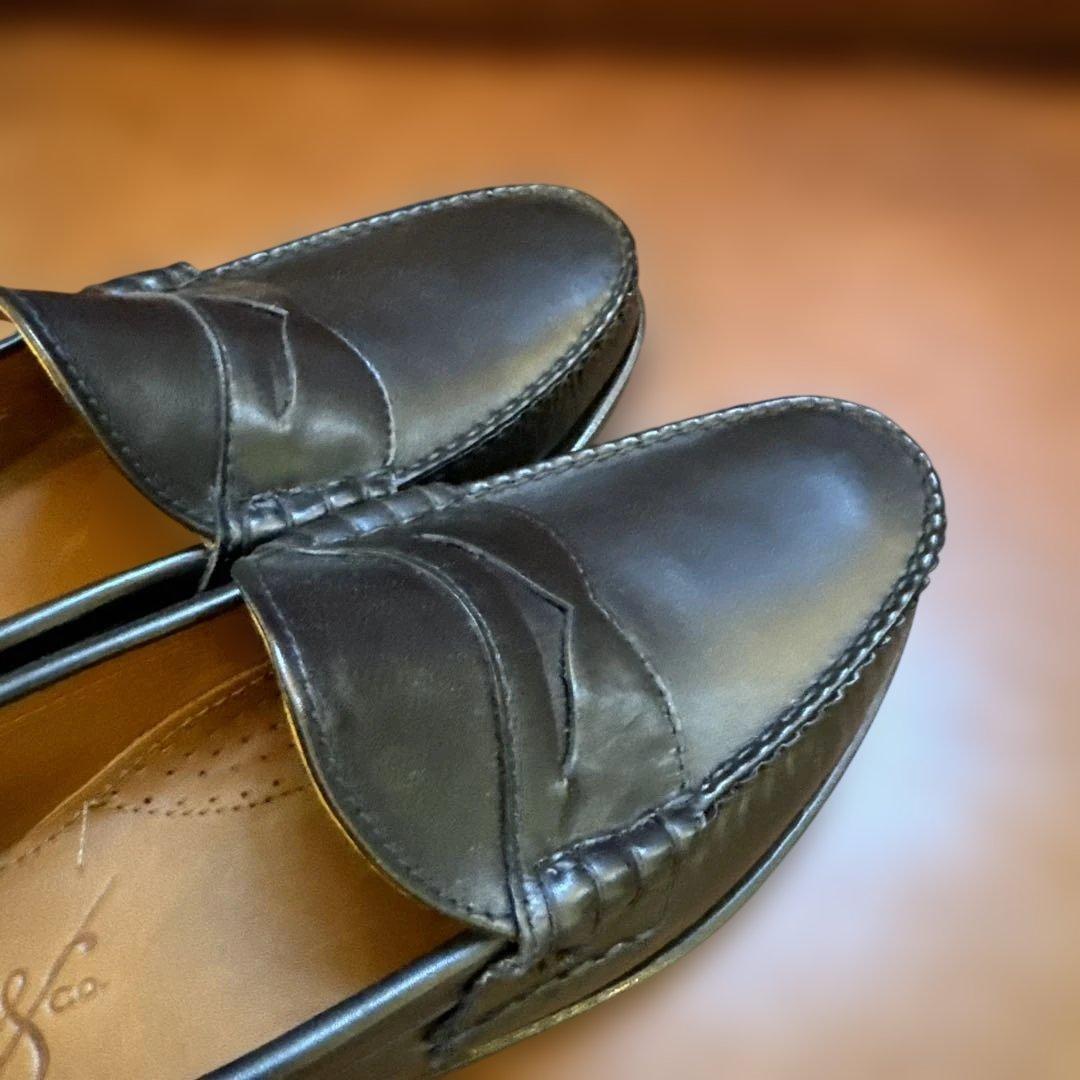 ランコート　ピンチペニーローファーBLACKカーフ　size 8hD 新品未使用
