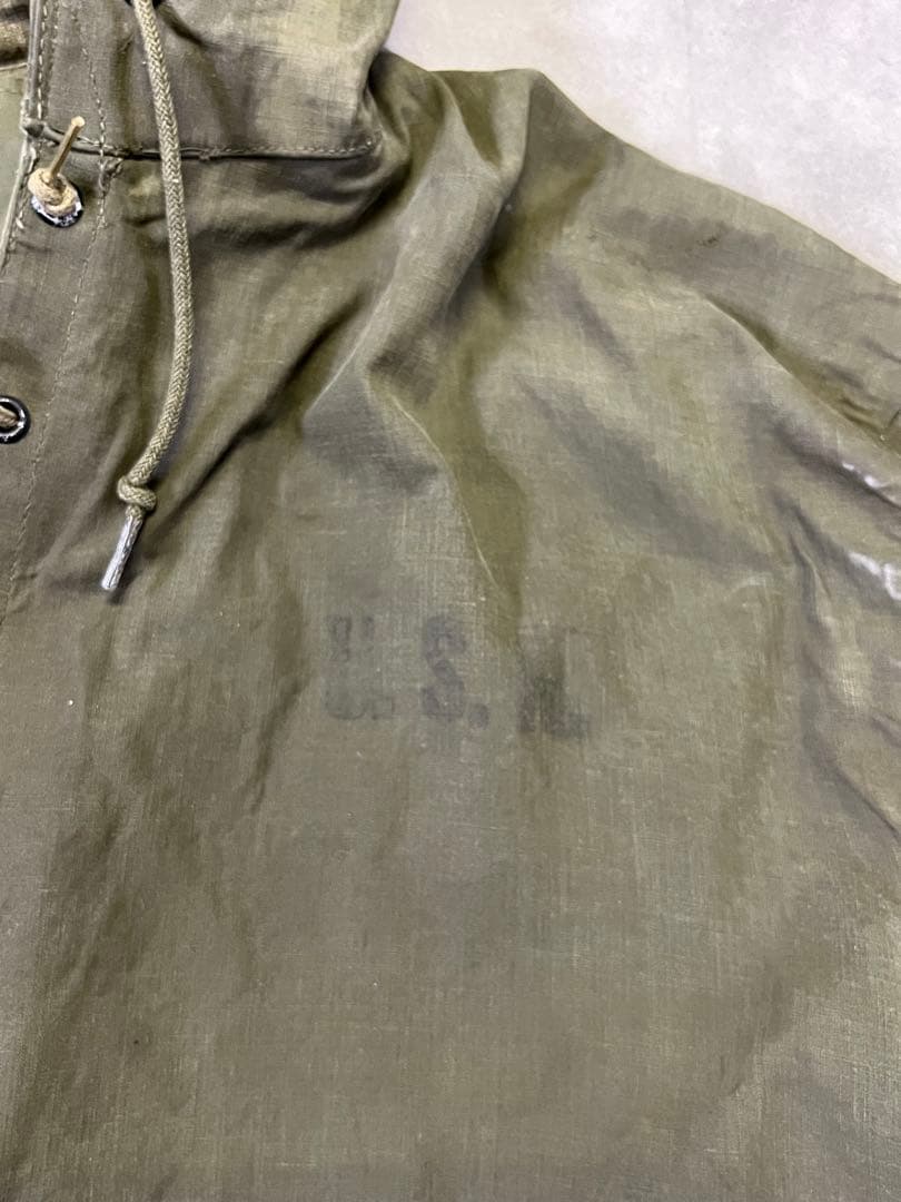 40'S アメリカ軍 US NAVY \"N-2\" デッキレインパーカー