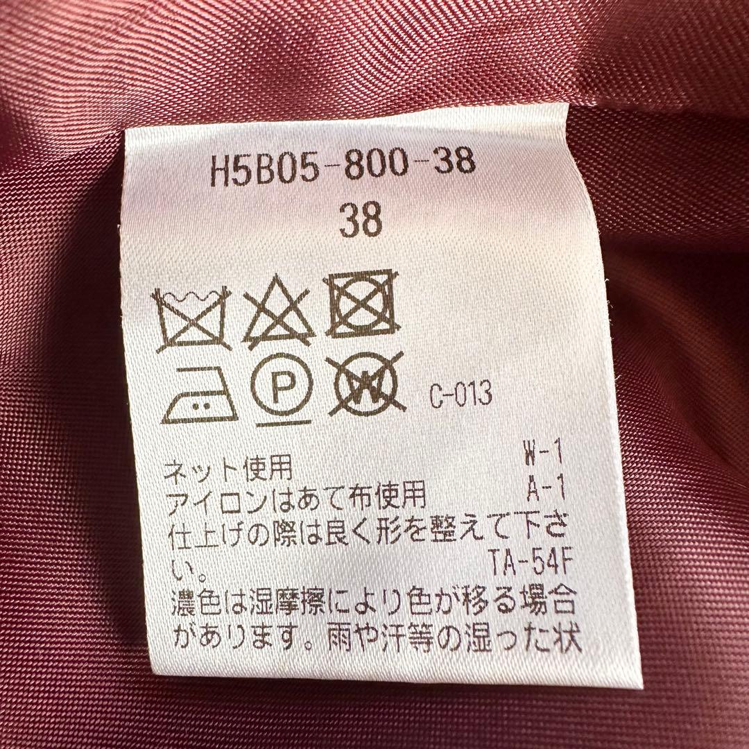 【着用2回】マッキントッシュフィロソフィー　ケープコート　ポンチョ　ボルドー38