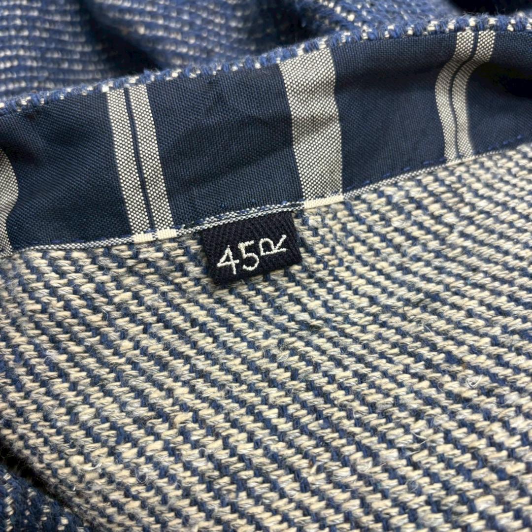 45rpm コットン リネン デニム風 ワンピース 日本製 N1455