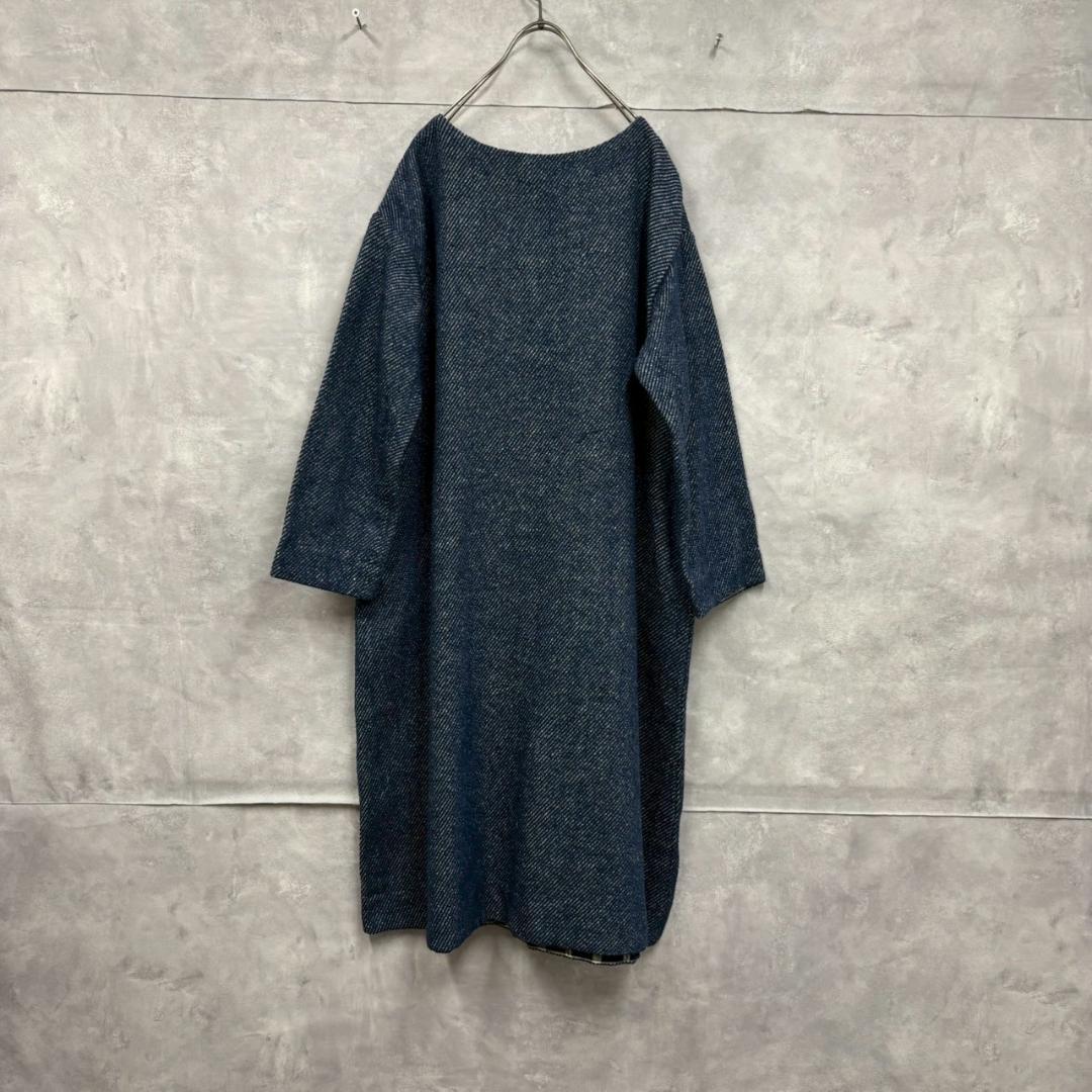 45rpm コットン リネン デニム風 ワンピース 日本製 N1455