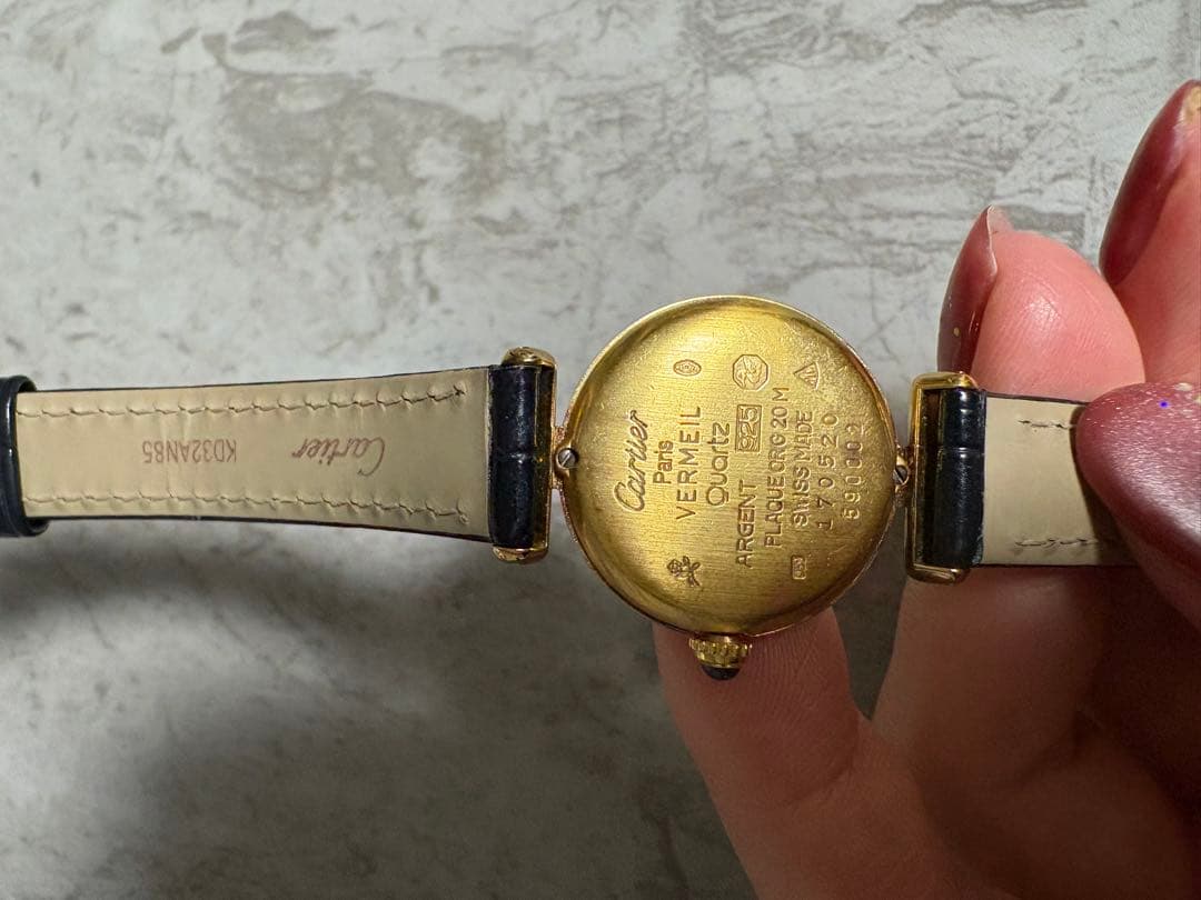 カルティエ ブラック クォーツ 腕時計