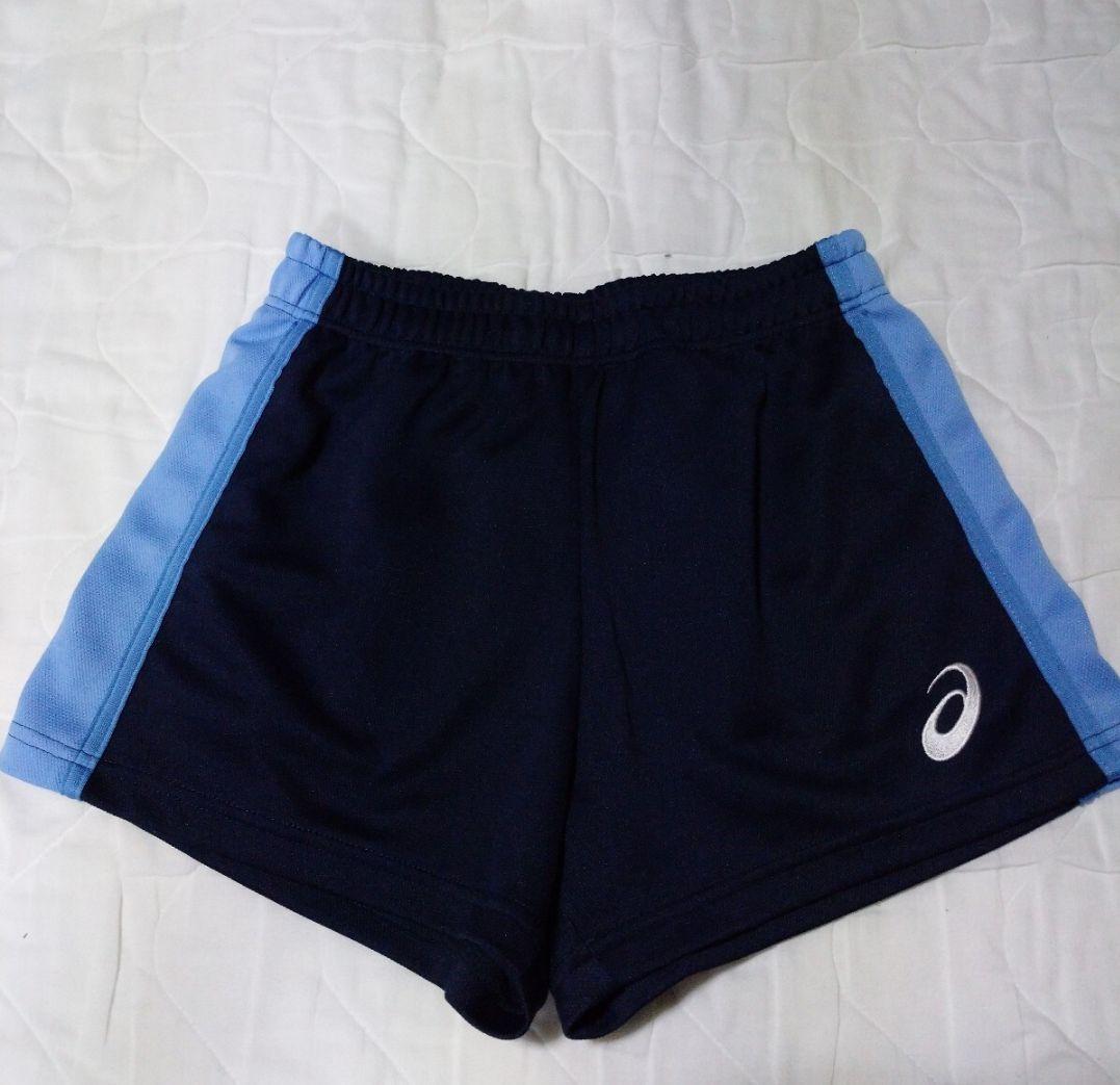 アシックス製 バレーボール競技用ユニホーム、ゲームシャツ&パンツ上下セット