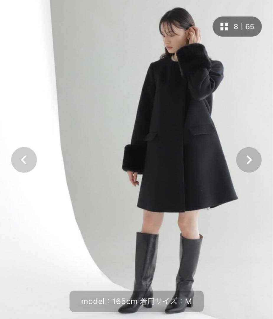 ナチュラルビューティーベーシック　ファー付きコート　お値下げ交渉可能！