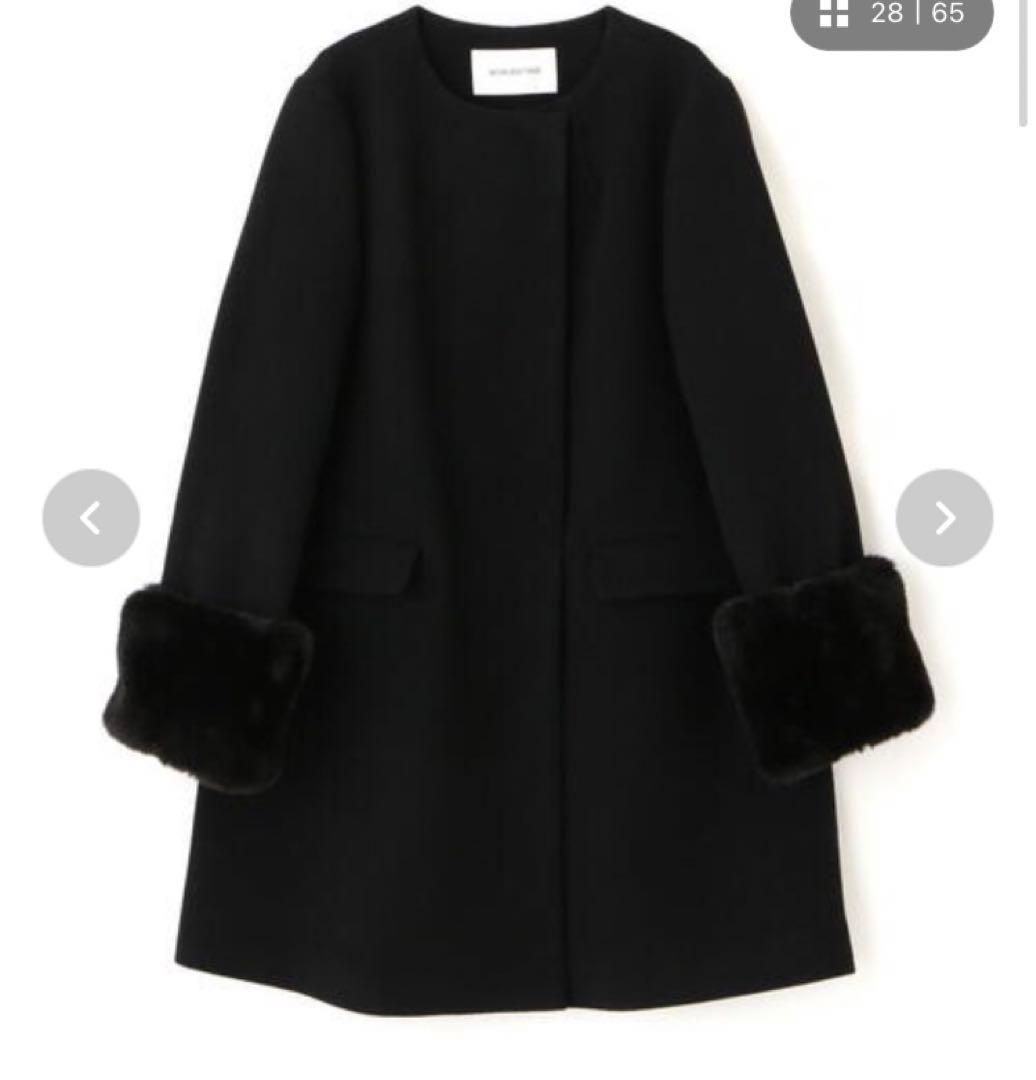 ナチュラルビューティーベーシック　ファー付きコート　お値下げ交渉可能！