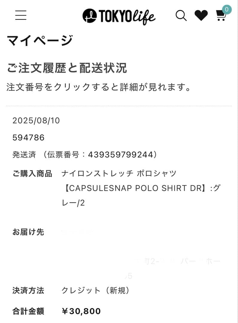 トップス 25ss TEATORA CAPSULESNAP POLOSHIRT DR