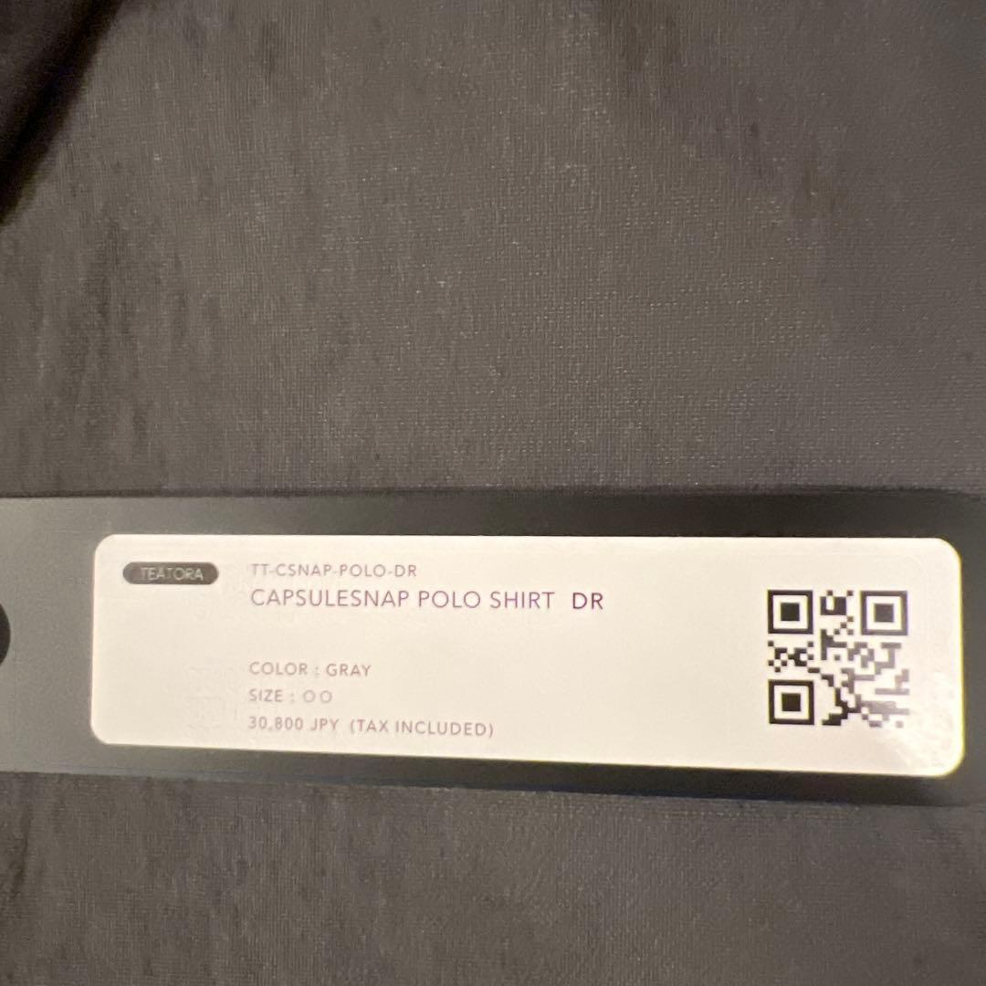 トップス 25ss TEATORA CAPSULESNAP POLOSHIRT DR
