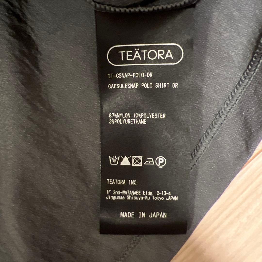 トップス 25ss TEATORA CAPSULESNAP POLOSHIRT DR