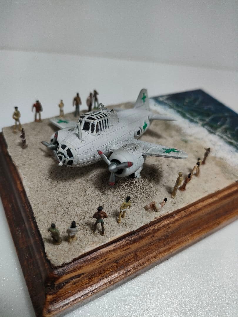 一式陸上攻撃機　緑十字機　ジオラマ