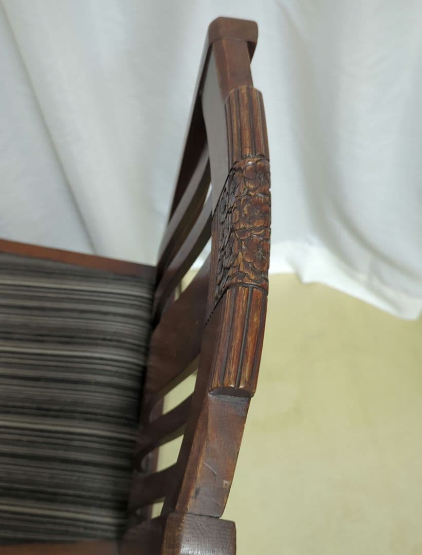 1930年代　英国アンティーク　オークチェア　◆状態良好・美品