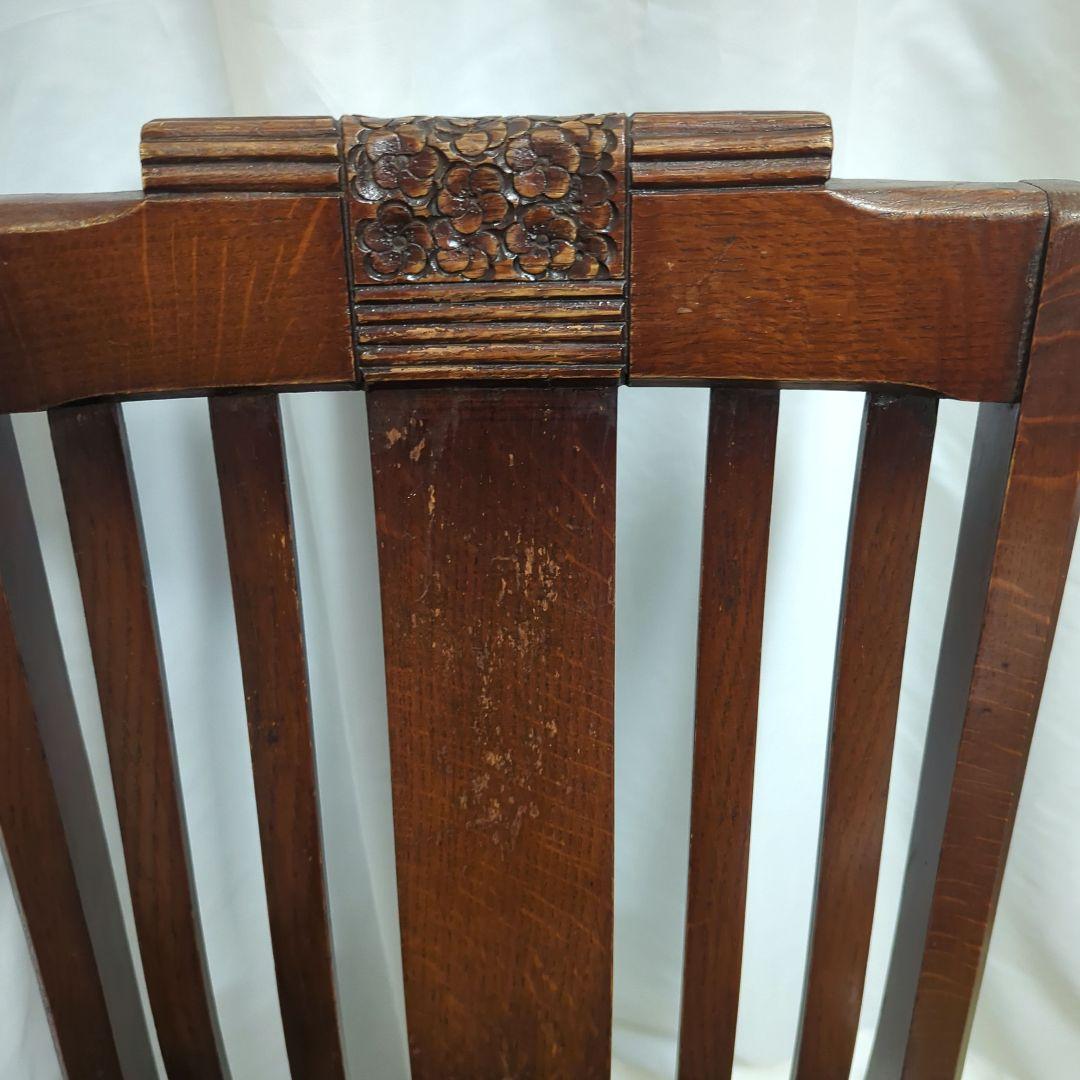 1930年代　英国アンティーク　オークチェア　◆状態良好・美品