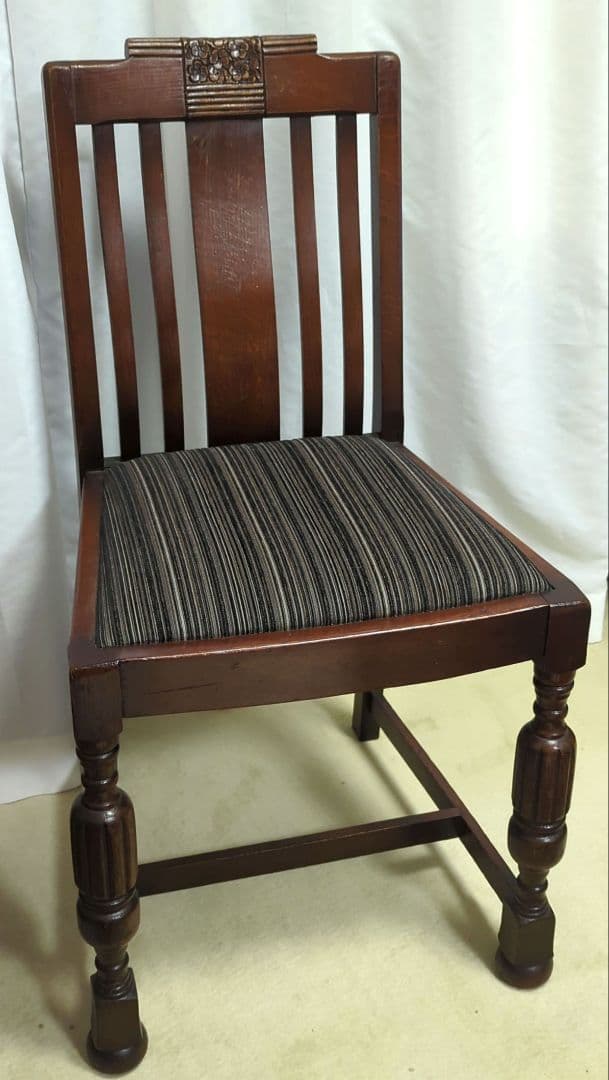 1930年代　英国アンティーク　オークチェア　◆状態良好・美品