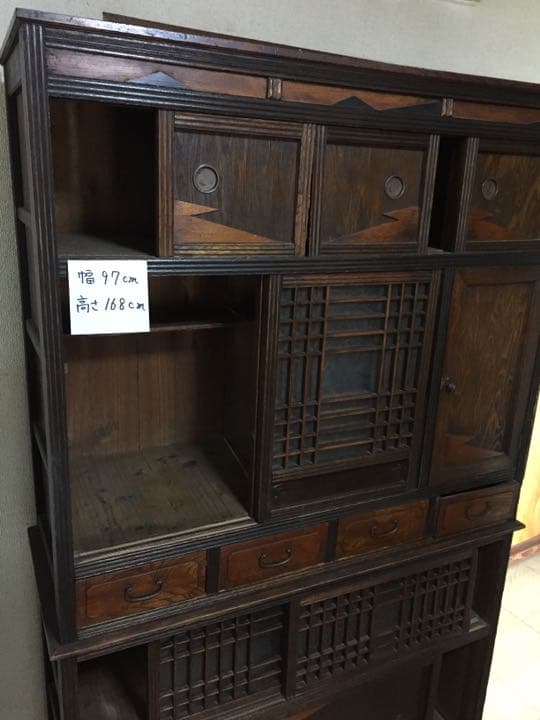 ばんちゃん！※値下げ終了※送料込  古民家  水屋箪笥  家具  和ダンス