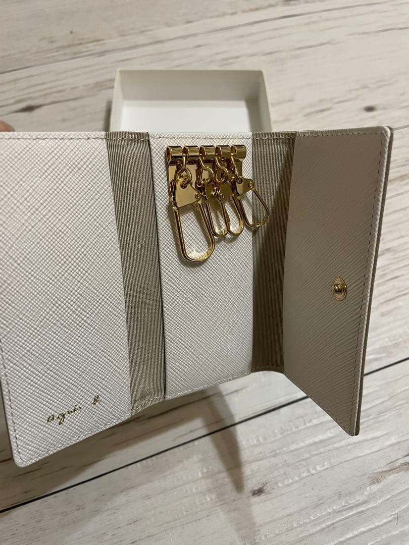 agnès b. グレー キーケース
