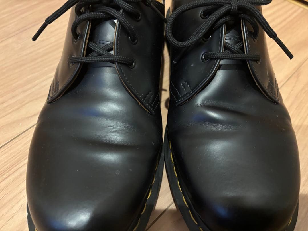 美品 値下げ ドクターマーチン 3ホール 黒 28cm