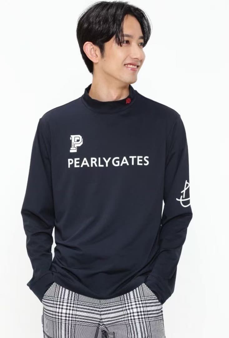 新品 新商品 日本正規品 パーリーゲイツ 吸水速乾 遮熱 裏起毛 黒 5 L