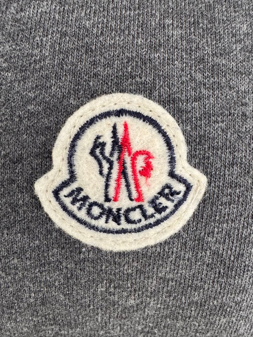 モンクレール　ダウンベスト　フード取り外し可　XS グレー