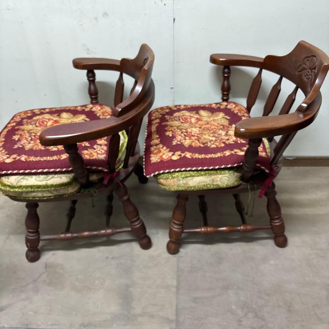 WINDS 太平　アンティークチェア　ローチェア　ウィンザーチェア　2脚　最安値