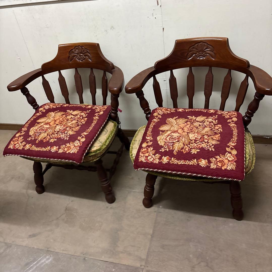 WINDS 太平　アンティークチェア　ローチェア　ウィンザーチェア　2脚　最安値