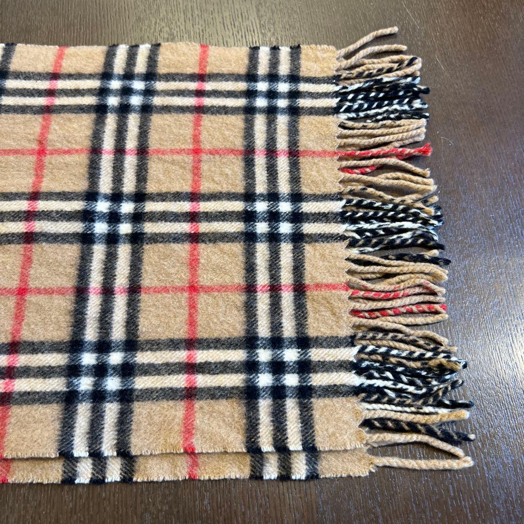 【美品】Burberrys カシミヤ100% マフラー ノバチェック 英国製