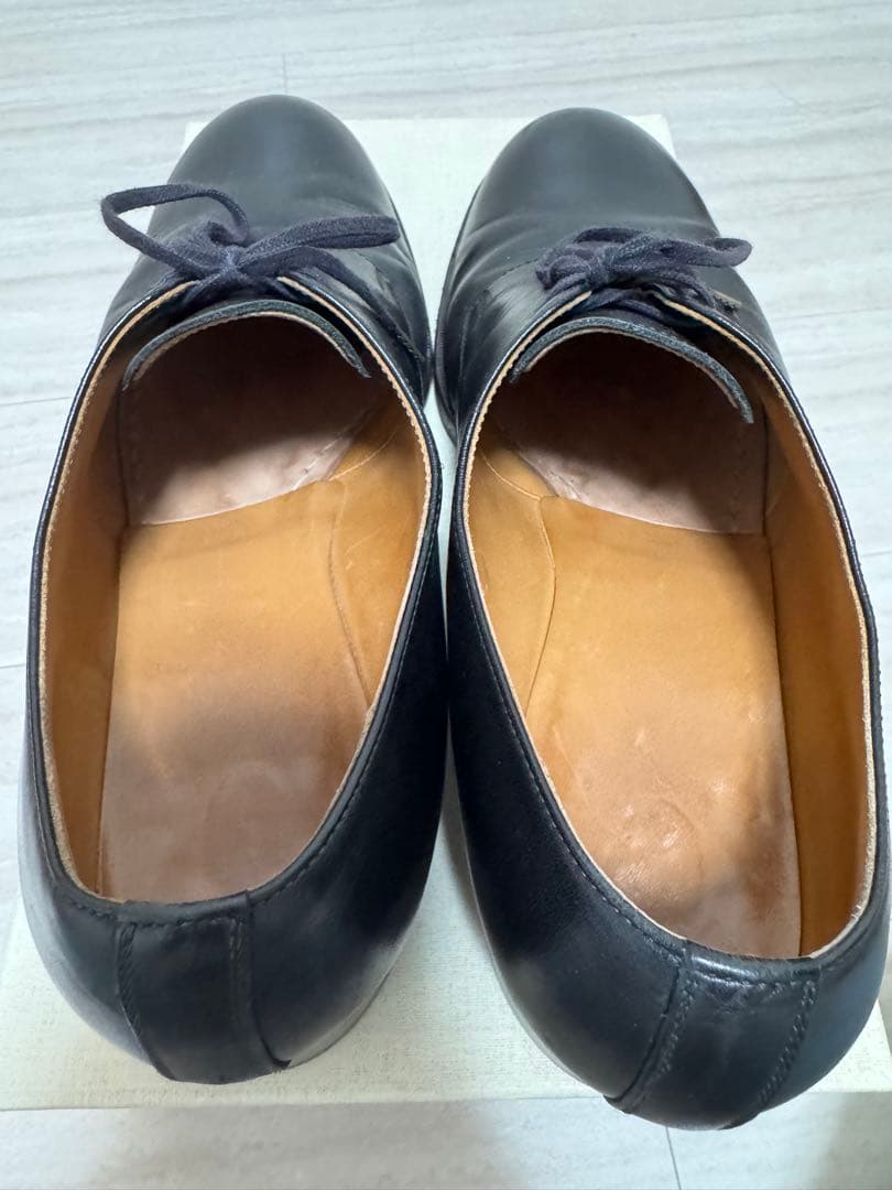 forme フォルメ プレーントゥ 短靴 外羽根 ブラック サイズ5 1/2