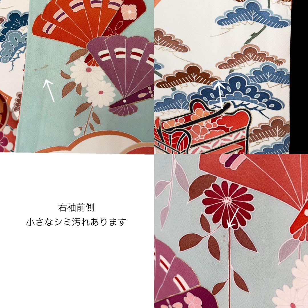 上質　振袖フルセット　手挿し友禅　古典柄　トールサイズ　168cmまで