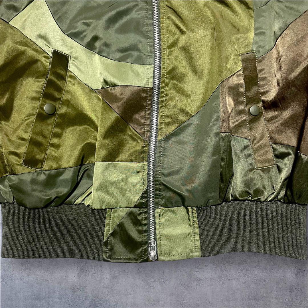 美品 希少 アンリアレイジ PANEL PATCHWORK MA-1 ジャケット